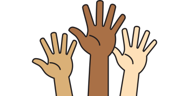 raised hands icon